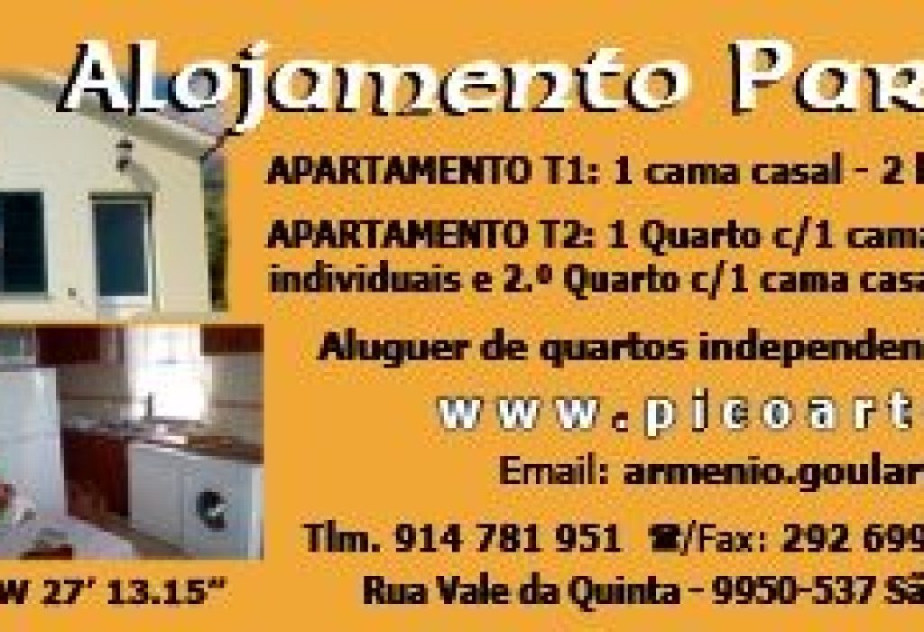 Alojamento Particular - Pico