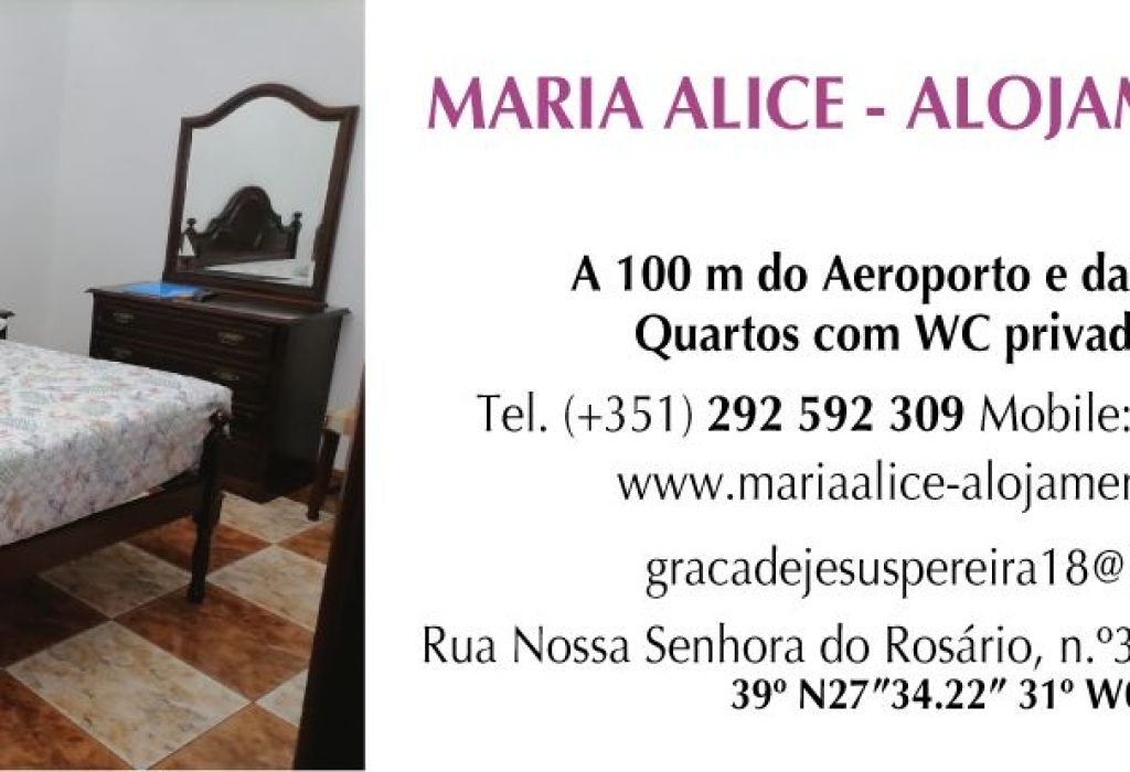 Maria Alice Alojamento Local – RRAL – 85 Flores